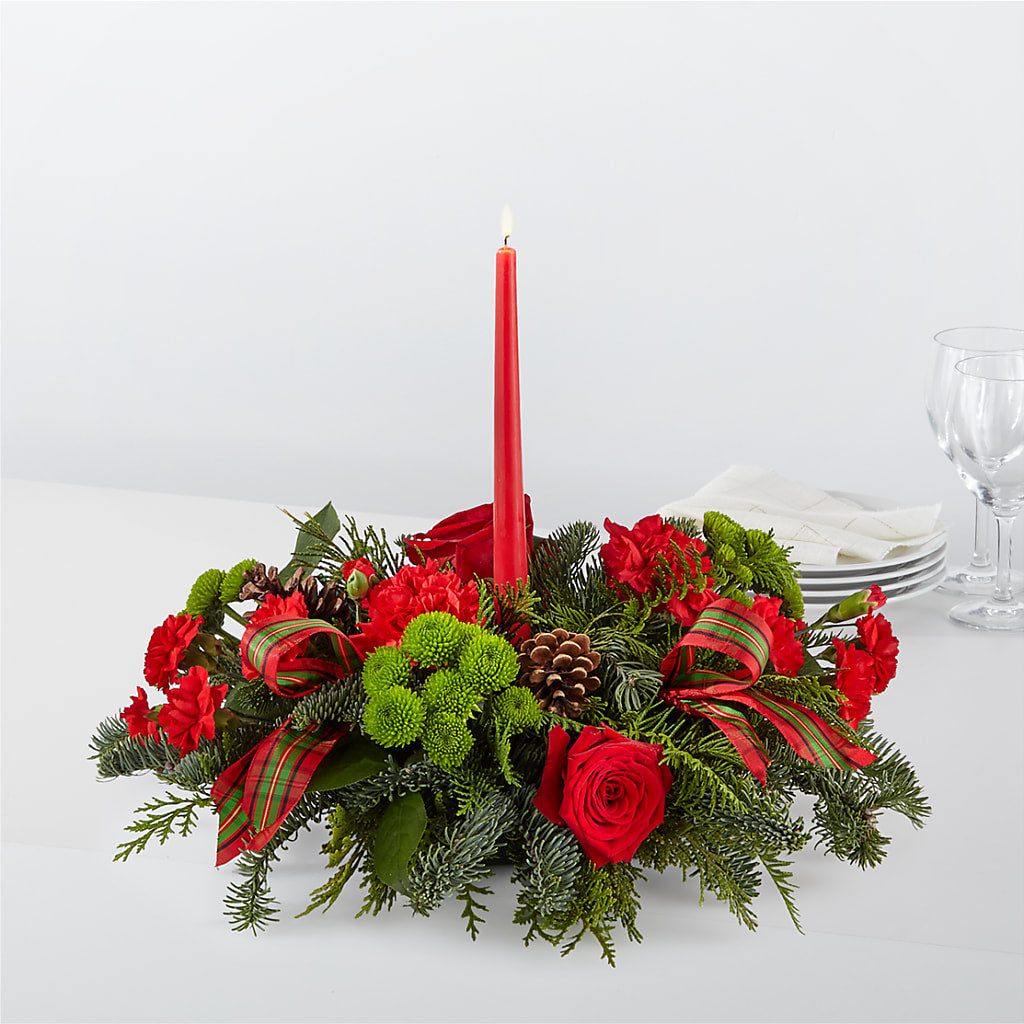 By the Candlelight Centerpiece – BOWS PETALS 'N LACE, Livingston TN