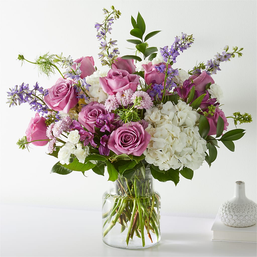 Violet Caress Bouquet – BOWS PETALS 'N LACE, Livingston TN