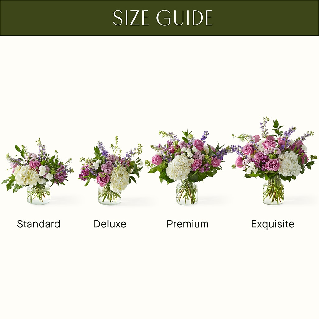 Violet Caress Bouquet – BOWS PETALS 'N LACE, Livingston TN