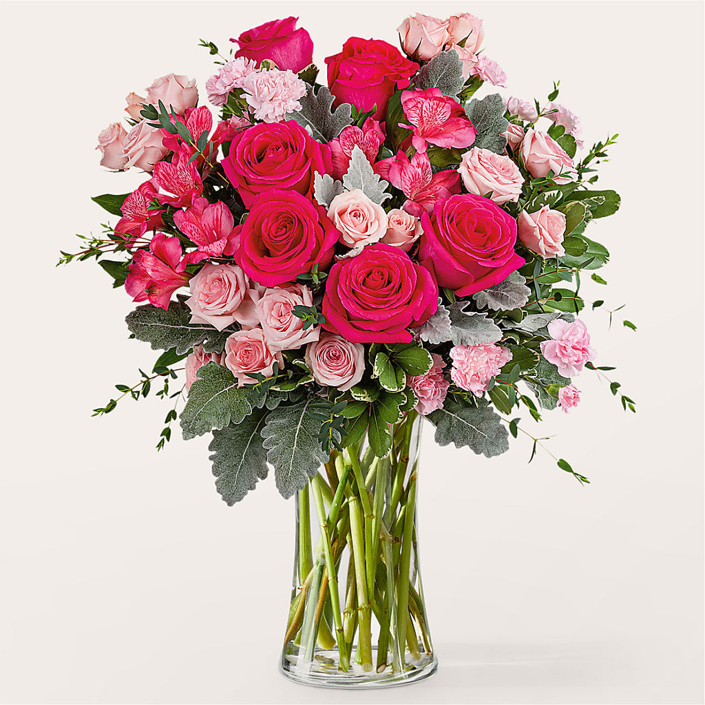 Tickled Pink Bouquet – BOWS PETALS 'N LACE, Livingston TN