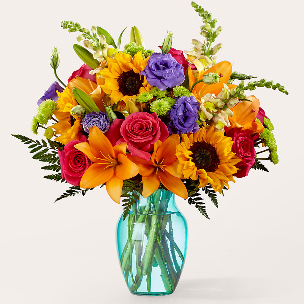 Double Rainbow Bouquet – BOWS PETALS 'N LACE, Livingston TN