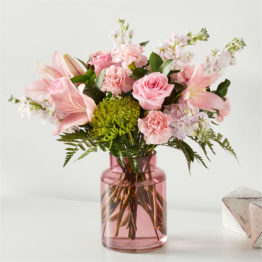 Pretty in Pink Bouquet – BOWS PETALS 'N LACE, Livingston TN