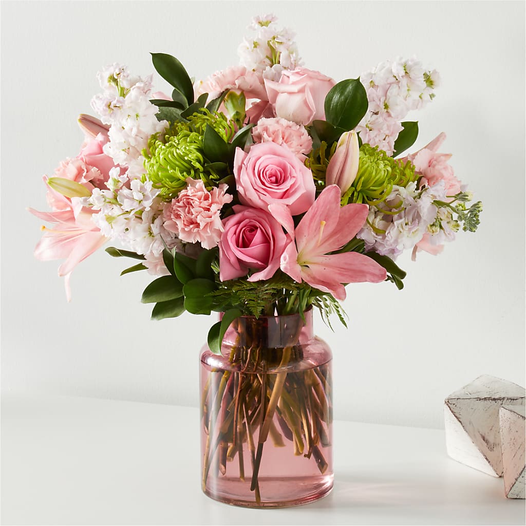 Pretty in Pink Bouquet – BOWS PETALS 'N LACE, Livingston TN