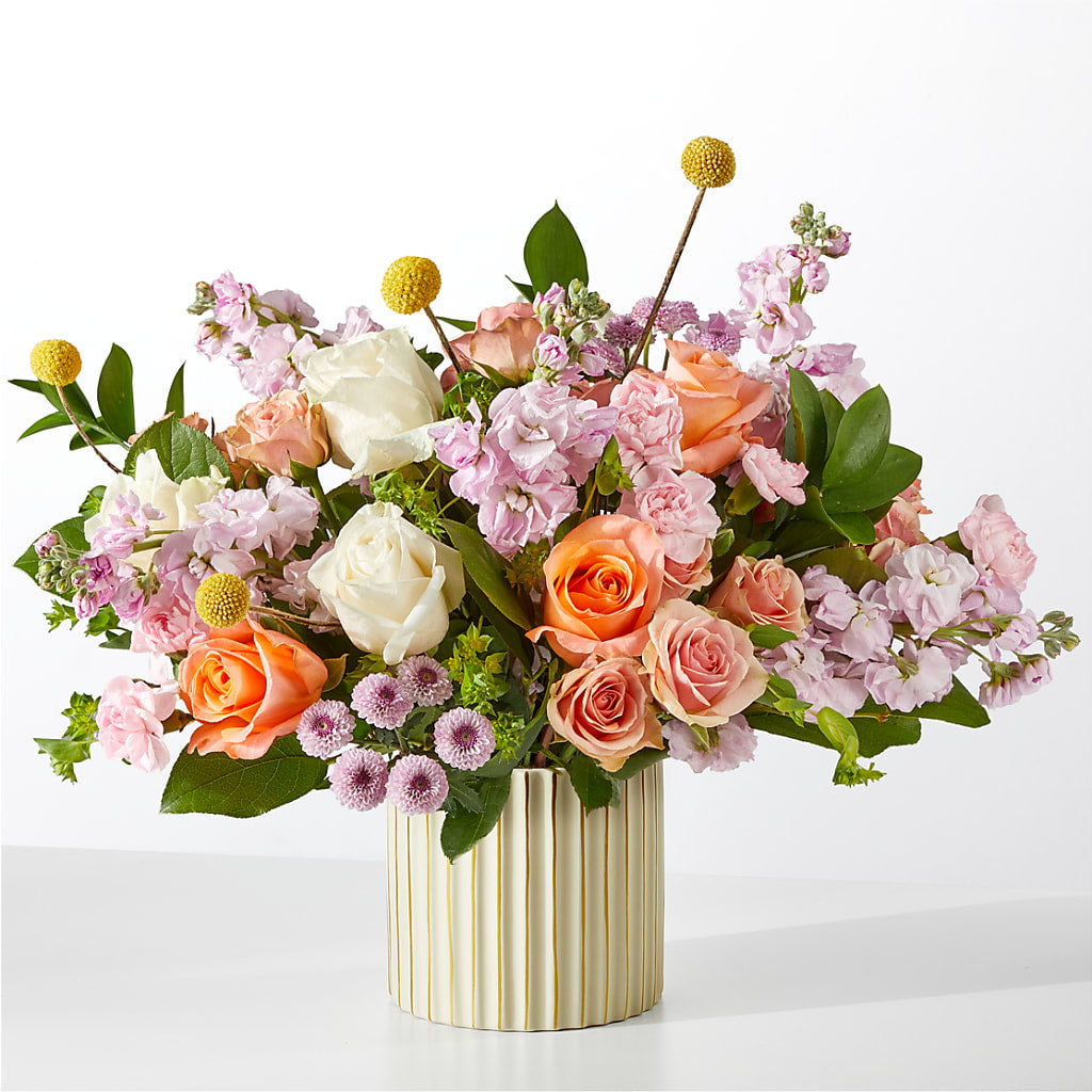 French Market Bouquet with Ivory Vase – BOWS PETALS 'N LACE, Livingston TN