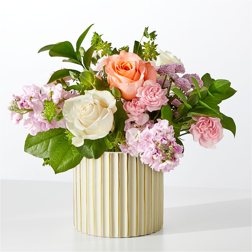 French Market Bouquet with Ivory Vase – BOWS PETALS 'N LACE, Livingston TN