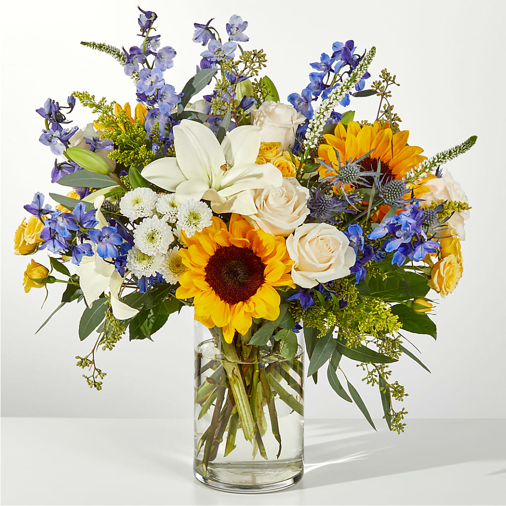 Wonderfully Sunny Bouquet – BOWS PETALS 'N LACE, Livingston TN