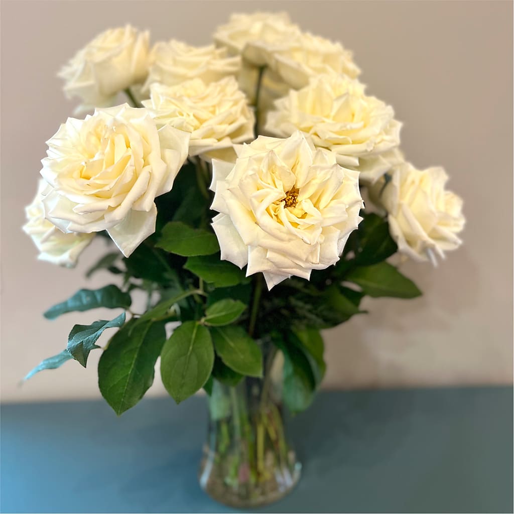 Long Stem Yellow Rose Bouquet – BOWS PETALS 'N LACE, Livingston TN