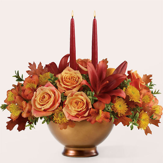 Harvest Table Centerpiece – BOWS PETALS 'N LACE, Livingston TN
