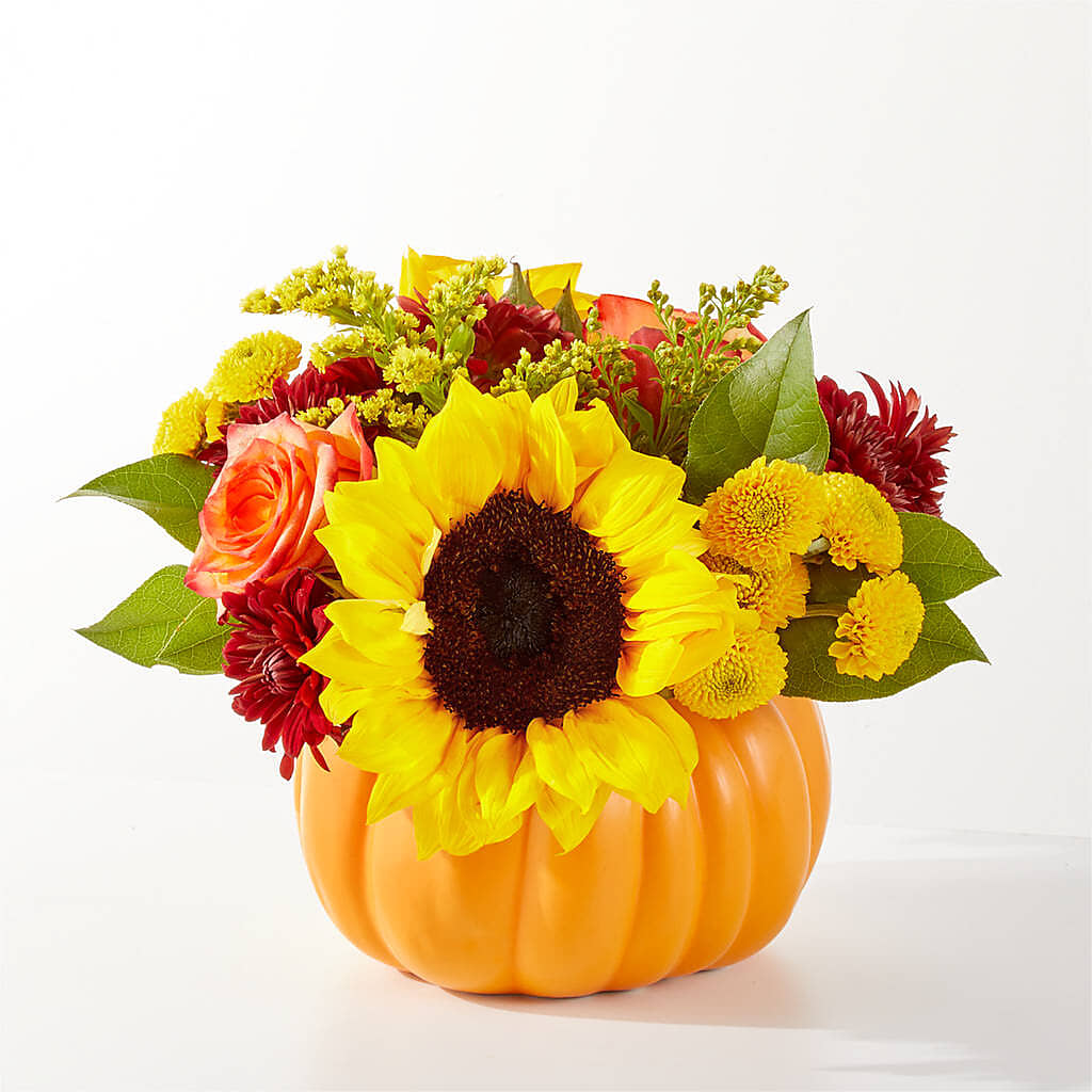 Golden Gourd Pumpkin Bouquet – BOWS PETALS 'N LACE, Livingston TN