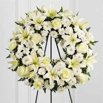 Treasured Tribute Wreath – BOWS PETALS 'N LACE, Livingston TN