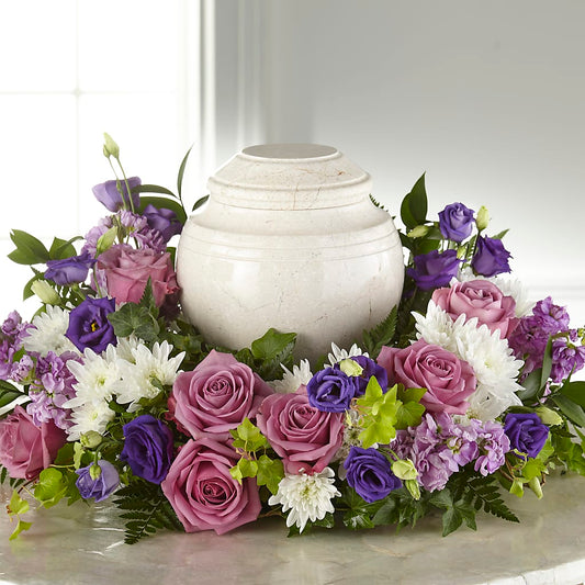 Blooming Sympathy Cremation Adornment – BOWS PETALS 'N LACE, Livingston TN