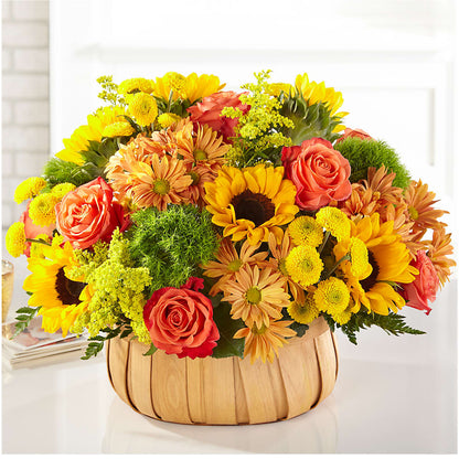 Harvest Sunflower Basket – BOWS PETALS 'N LACE, Livingston TN