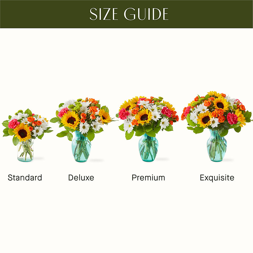 Sun-drenched Blooms Bouquet – BOWS PETALS 'N LACE, Livingston TN