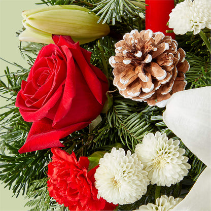 Seasonal Festivities Centerpiece – BOWS PETALS 'N LACE, Livingston TN